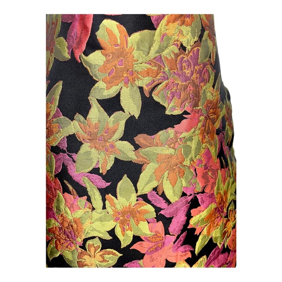 NWT Lulu’s Ready for Festivities Black Multi Floral Jacquard Mini Dress Size Sm - Picture 11 of 16